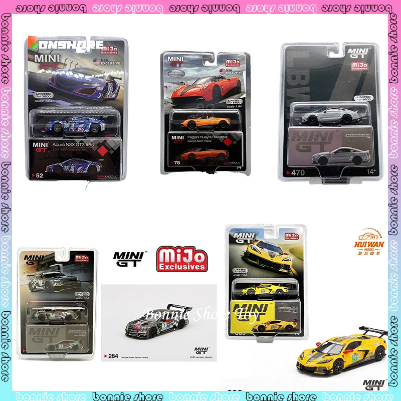 Mini Gt Car Model Limited Edition 1/64 Nissan Ford Mustang Corvette Silvia S15 Gr Supra Bentley Cars Model Boy Collection Gift