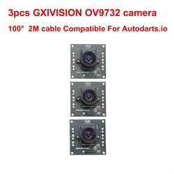 GXIVISION 3PCS Camera Module IMX179 / OV9732 100 Degree 30fps 2M Cbale No Distortion,Compatible For Autodarts.io Scoring