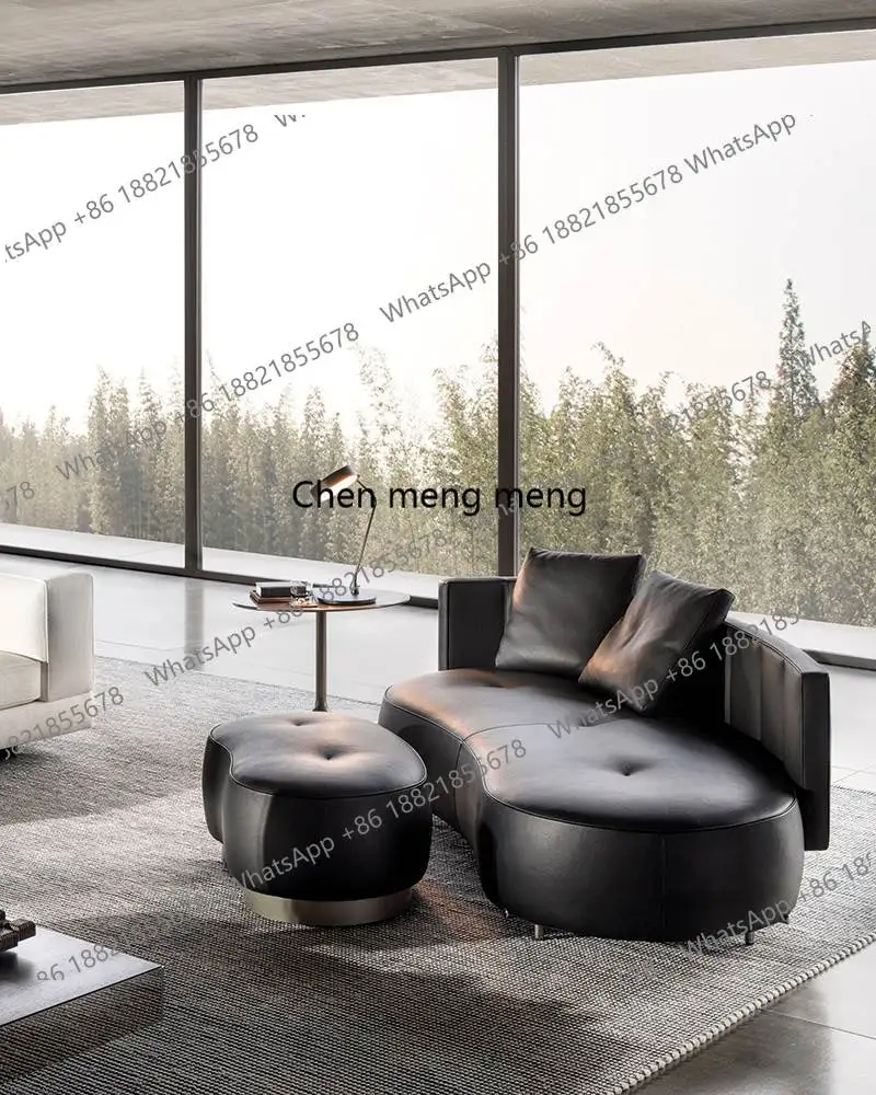 Curved Corner Living Room Sofas Cloud Puffs Couch Love Seat Outdoor Sofa Garden Balcony Minimalist Round Divano Trendy Furniture