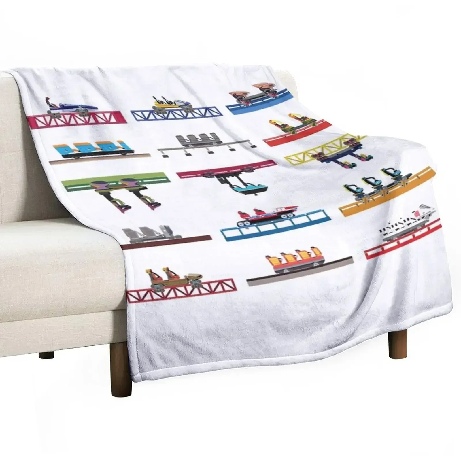 

Ce_dar Point Coa_ster Cars Throw Blanket warm winter wednesday Blankets