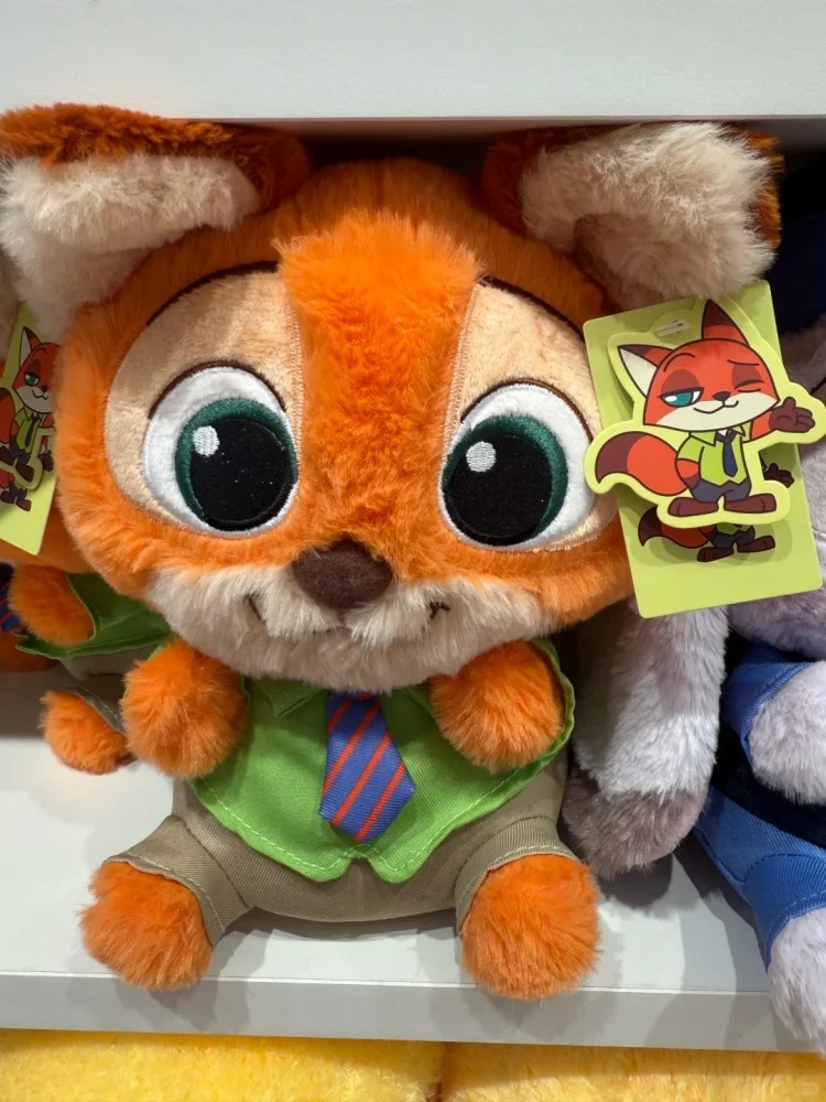 الأصلي 26 سنتيمتر Miniso Zootopia ألعاب من نسيج مخملي الكرتون لينة أرنب جودي الثعلب نيك ألعاب من نسيج مخملي Kawaii Peluche وسادة هدايا أعياد ميلاد للأطفال