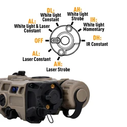 EOTEC OGL láser para airsoft multicolor con riel Picatinny