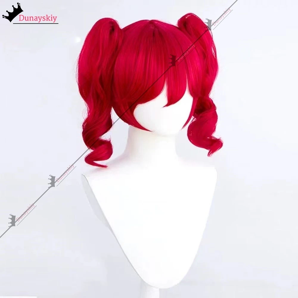 Anime Kasane Plafond Teto Cosplay Kostuums Vrouwen Rode Paardenstaart Pruik Hoge Hittebestendige Haar Teto Rollenspel Pruik Lang Krullend haar