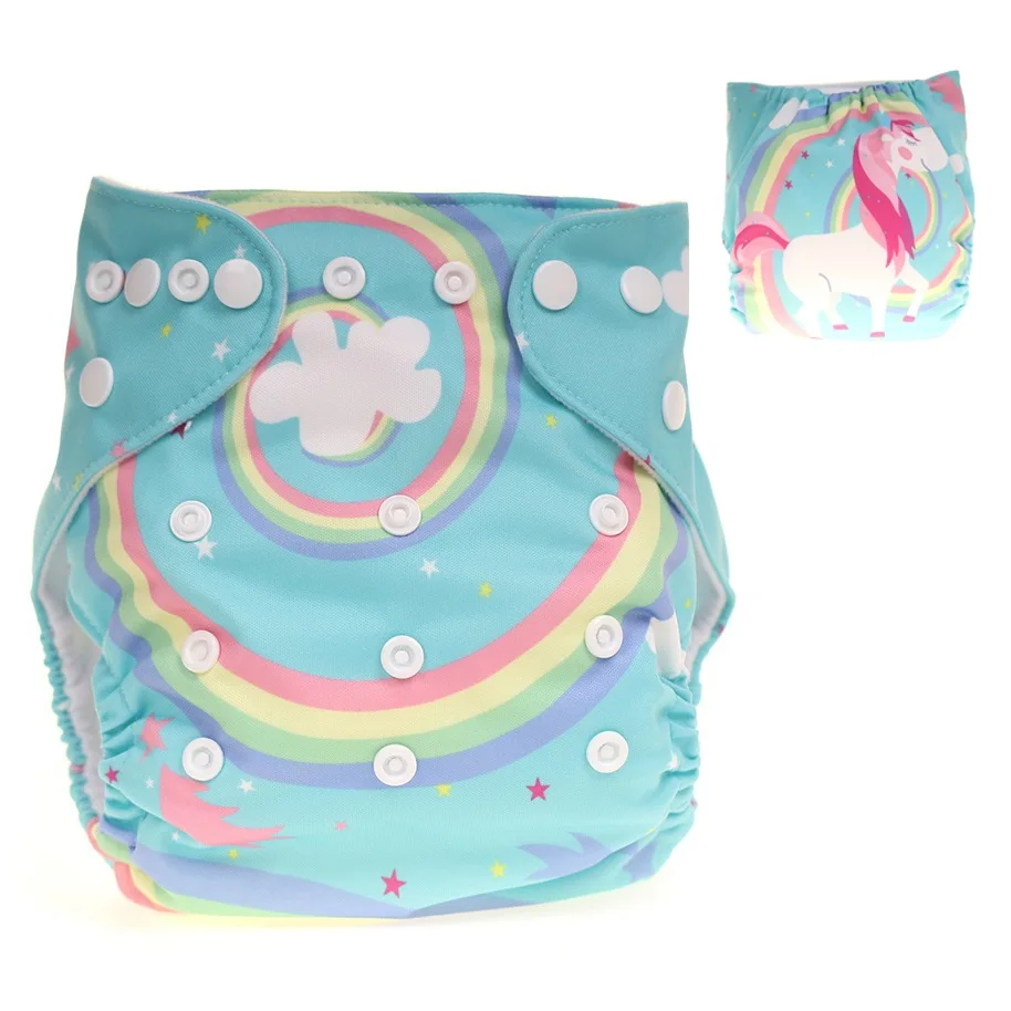 Pañales de tela con impresión Digital, pañales reutilizables Unisex para el cuidado del bebé, pantalones impermeables de bolsillo, regalos para Baby Shower