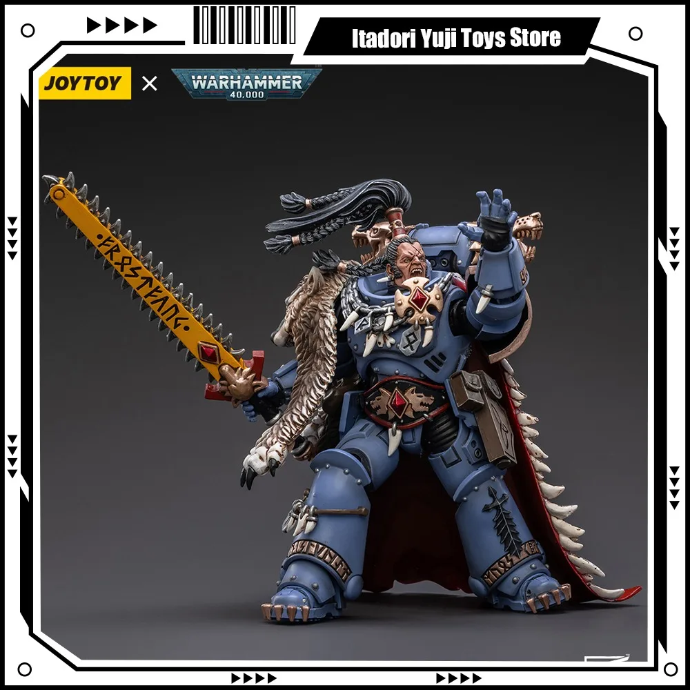 [IN STOCK] JOYTOY 1/18 Action Figure Warhammer 40K Space Wolves Ragnar Blackmane Anime Collection Military Model Gaming Toy Gift