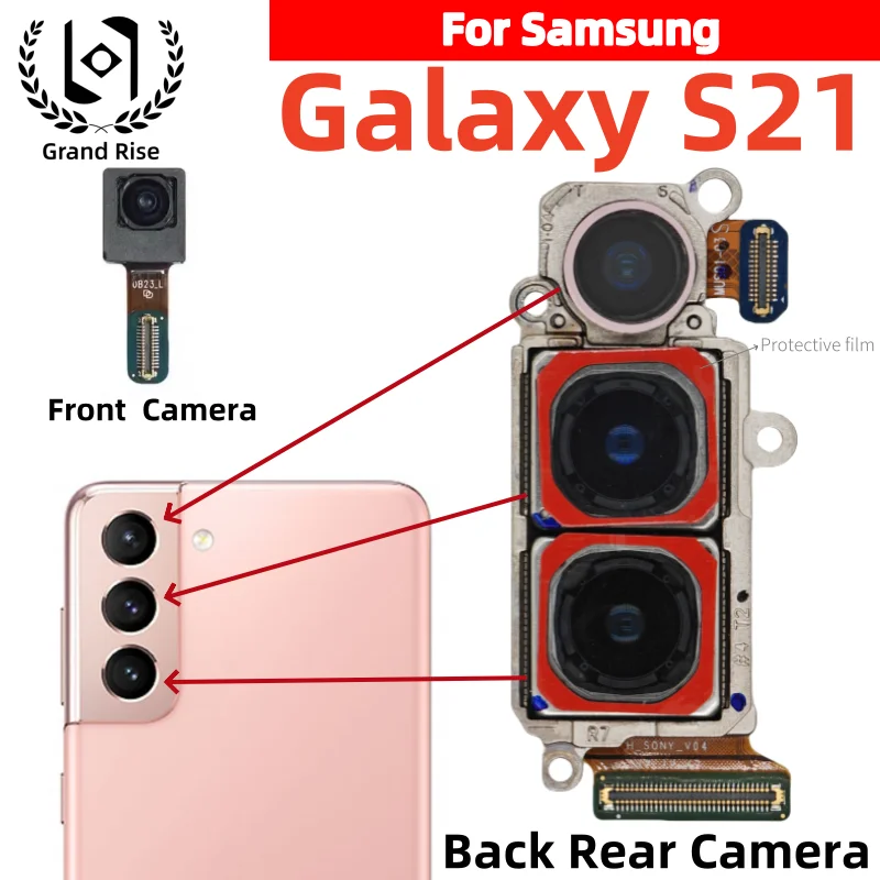 

For Galaxy S21 Camera Set for Samsung Galaxy S21 5G Main Back Facing Camera（elephoto + Depth + Wide + Main Camera）
