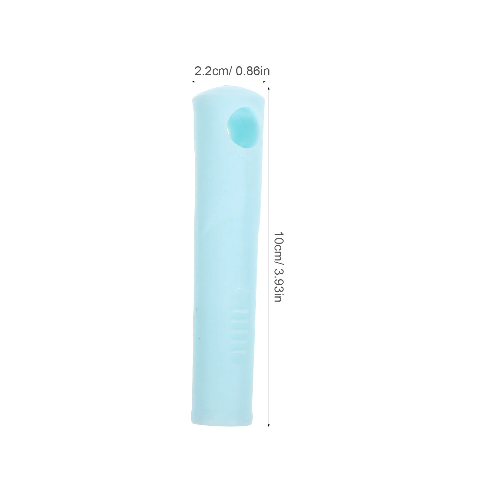 4Pcs Mop Handle Replacement Set Non-Slip Plastic Broom Handle End Cap with Hanging Hole for Mop Stick Dustpan Rod 14Mm Blue