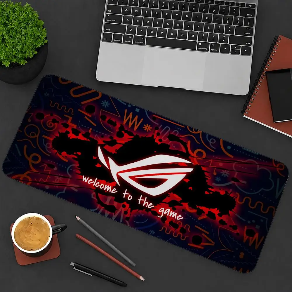 R-ROG-S Gaming Mouse Pad Mouse Pad Anti-Slip Rubber Base Extended Desk Mat For Gamers Office Computer Accessories