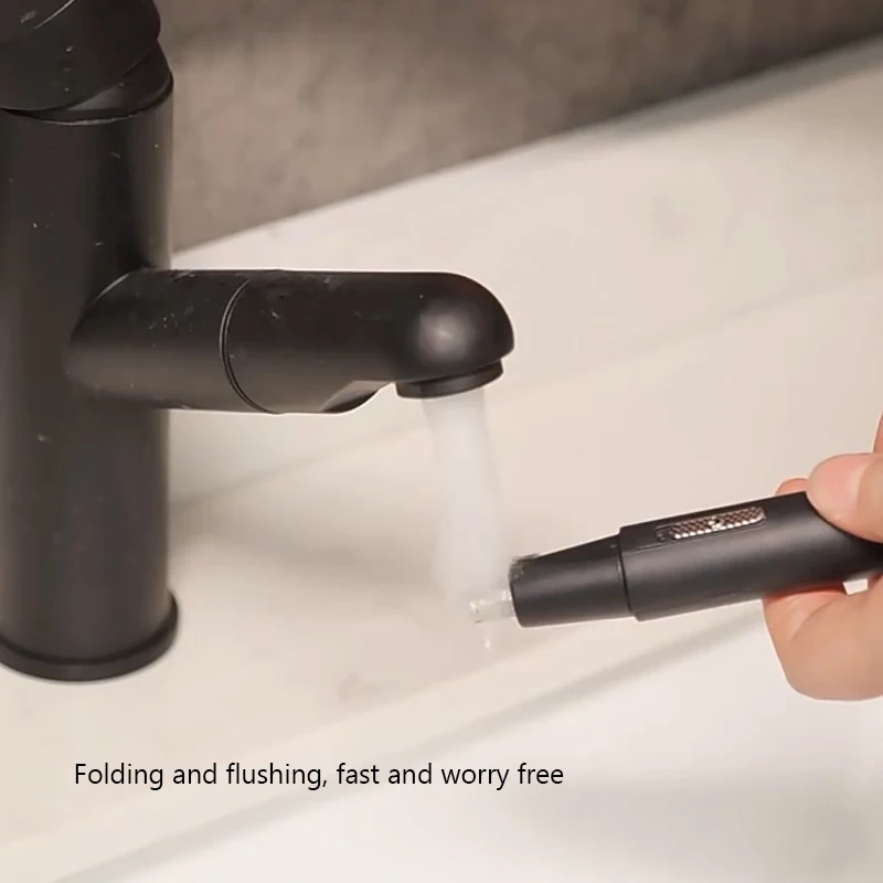 ماكينة تشذيب شعر الأنف الكهربائية للرجال ، قابلة لإعادة الشحن USB ، محمولة ، صغيرة ، ماكينة حلاقة الحواجب ، مقص شعر الأنف والأذن ، قاطعة