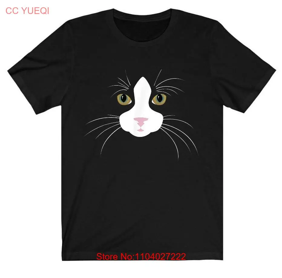 T-shirt de chat de smoking drôle cadeau unisexe S-4XL noir