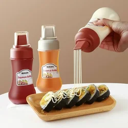 Porous Squeeze Sauce Bottle,350ML Tomato Honey Salad Dressing Container,Kitchen Condiment Dispenser for Ketchup,BBQ Sauces, Oil