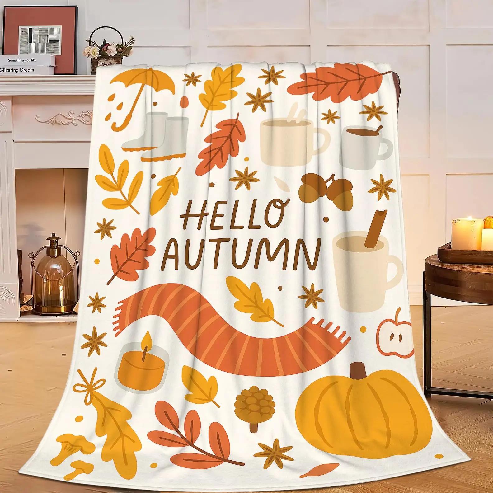 

Blanket Nap Sofa Cover Soft Home Textile Napping Shawl Hooded Cloak Blankets Flannel Coral Fleece Warm Outer Blanket