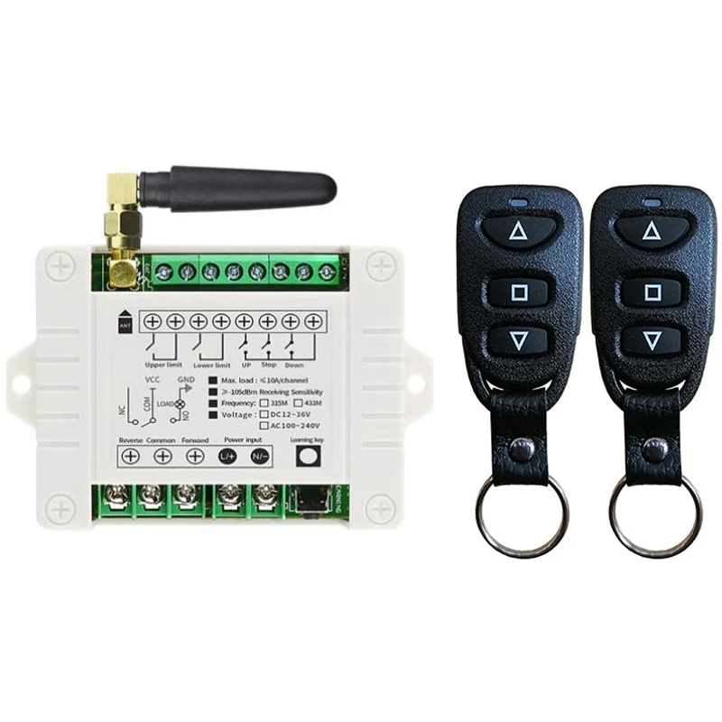 

AC 110 В 220 В 2CH реле многофункциональный модуль приемник EV1527 беспроводной пульт дистанционного управления 433 МГц дистанционный переключатель для двигателя постоянного тока DIY