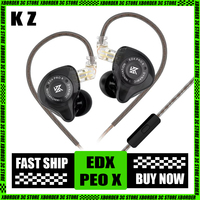 KZ EDX PRO X Dynamic Headphones in-Ear High-Fidelity Hifi Monitoring Wire Earphones Control Universal High-Quality Gamer Gifts