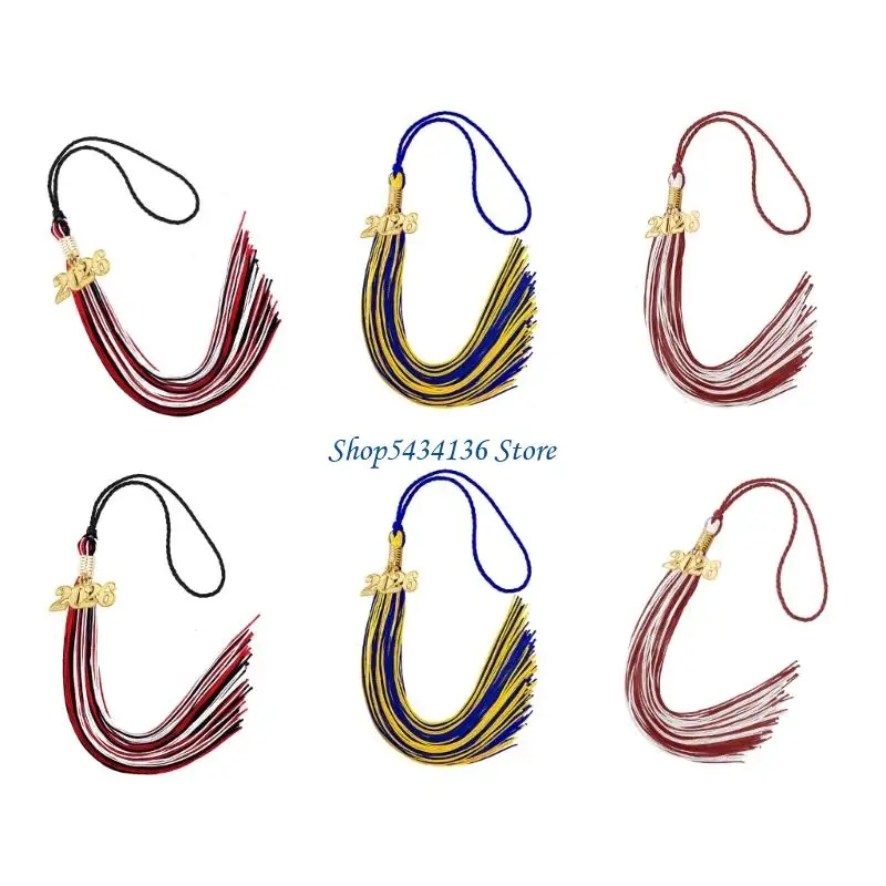 

H7ED Кисточки для 2026 учебного года Выпускная шляпа 2026 года Кисточки для мантий Шапки