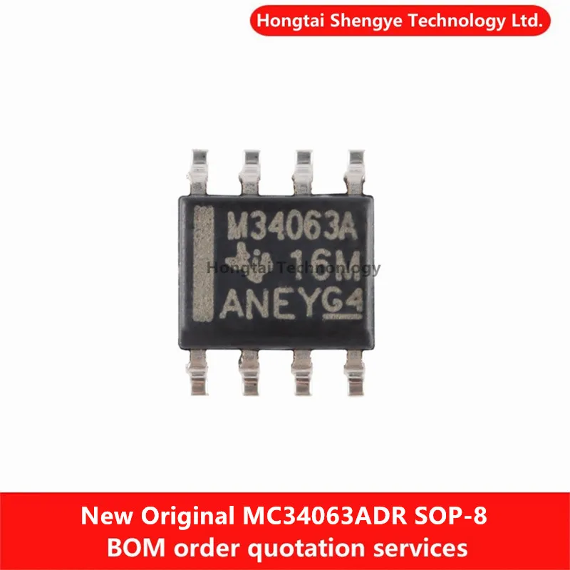 New Original M34063A SOP-8 MC34063ADR Boost/Buck/Inverting Switching Regulator IC Chip