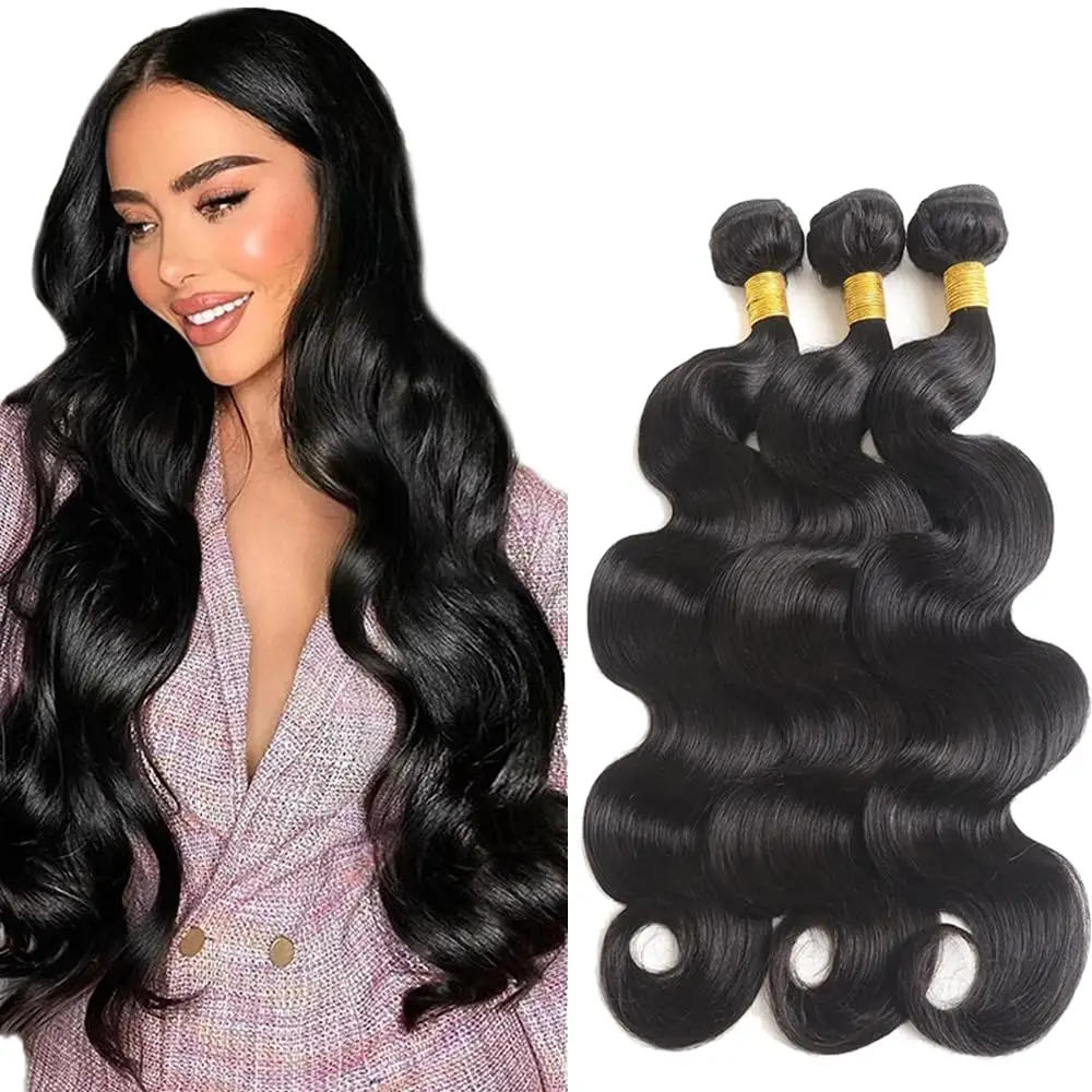 

Brazilian Body Wave Bundles 20 22 24 Inch Human Hair Bundles 100% Unprocessed Virgin Hair Body Wave Bundles Human Hair Deals Nat
