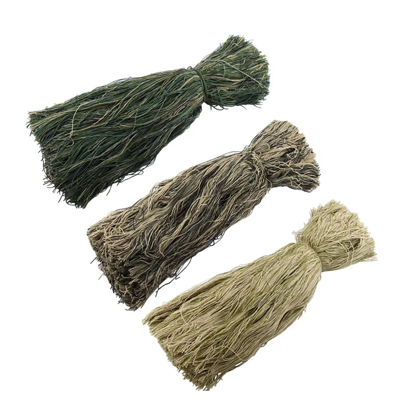 Camouflage Burlap Yarns DIY Hunting Camouflage Suit Ghillie Suit Repairing Special Yarn Desert Woodland Synthetic Thread