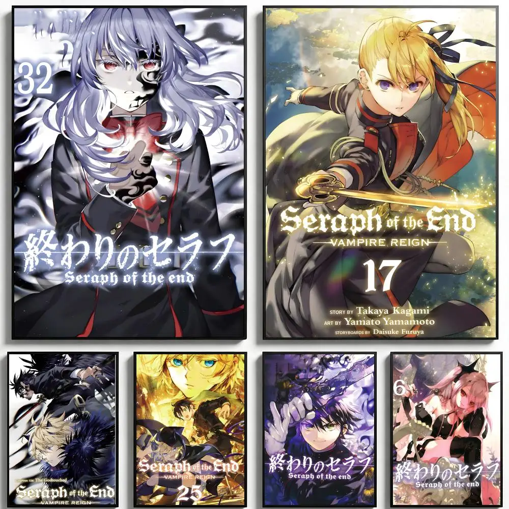 anime Seraph of the End Poster Poster HD Printing Fresh Elegant Style Wall Art Home Decor For Living Room Bedroom Gift