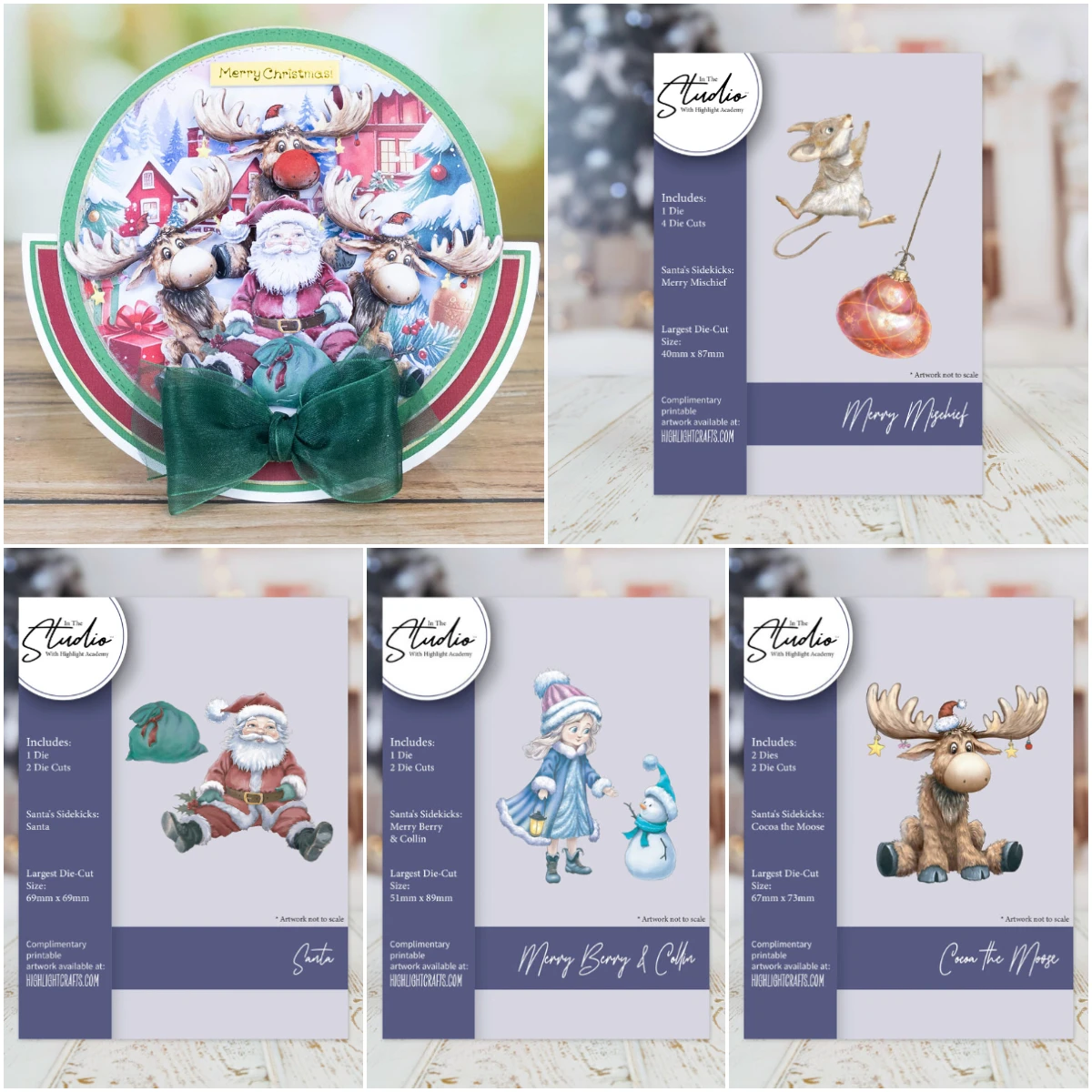 

Merry Christmas In The Studio Santa Die Metal Cutting Dies Decorating Scrapbook Diy Paper Card Album Mould Embossing Craft 2025