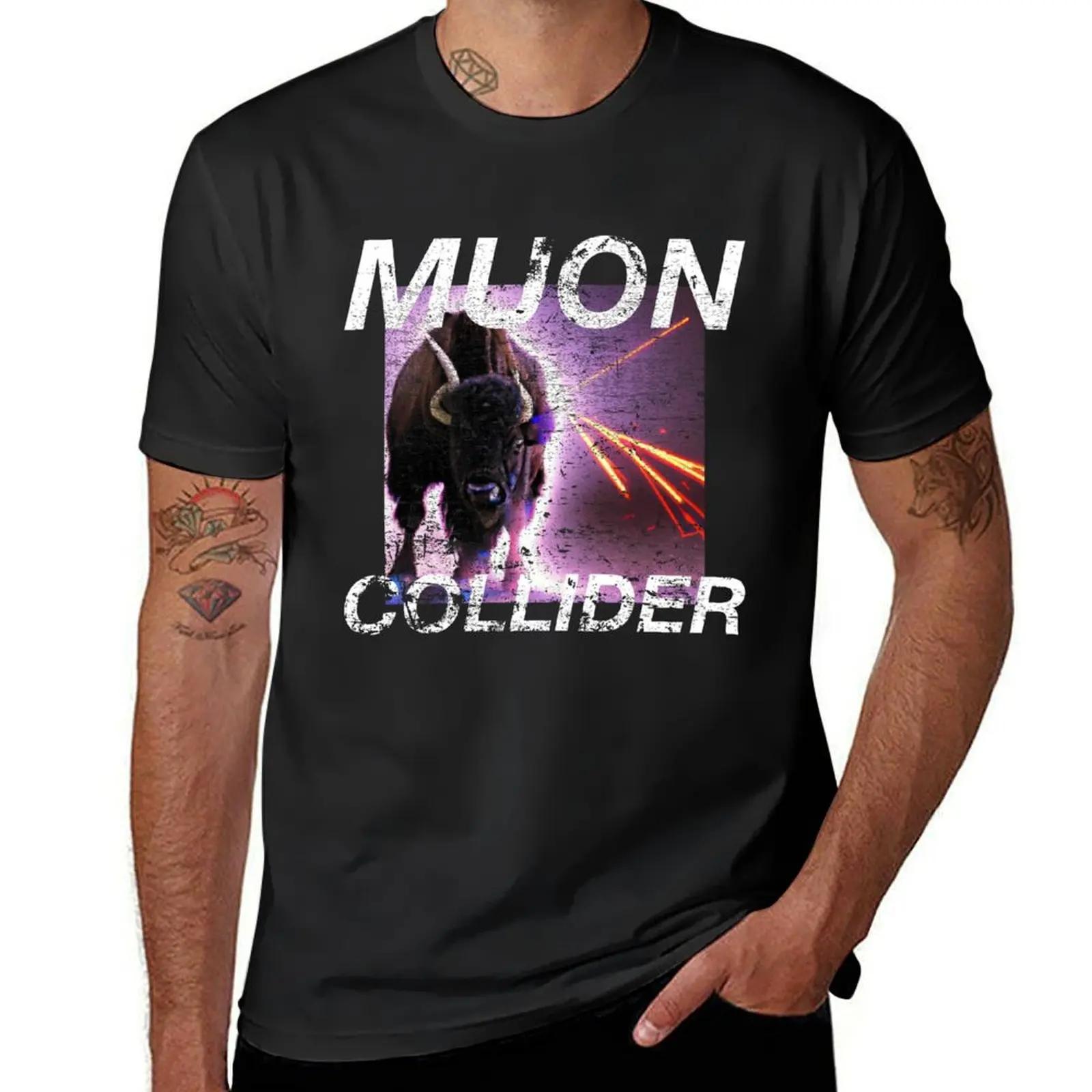 Muon Collider Retro T T-Shirt quick drying graphics vintage blanks mens graphic t-shirts big and tall