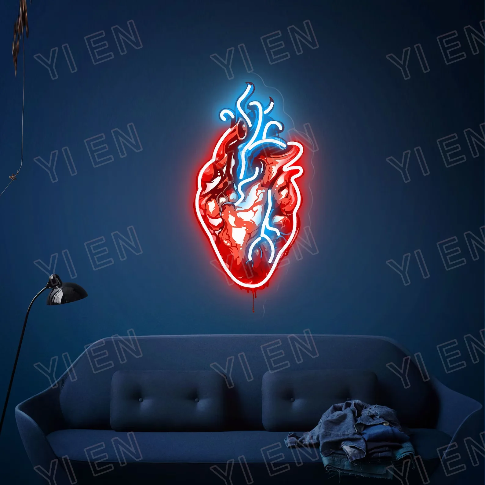 UV Neon Sign, Custom Neon Sign ArtWorks Heart, Neon Sign Custom, Neon Sign art, Neon Light, Neon Sign Wall Decor, Wall Art