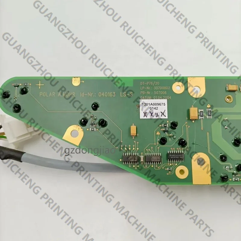 Детали машины Polar 115XT/E, 1 шт., лампа LS-S, этикетка, внутренняя плата 040163, печатная плата, используемое состояние, тип чернил с растворителем