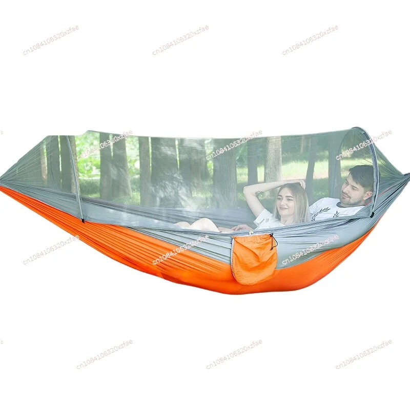 Hammock Outdoor Swing Single and Double Anti-Mosquito Quick Drive Self-driving Camping with Mosquito Nets Light Nylon Camping