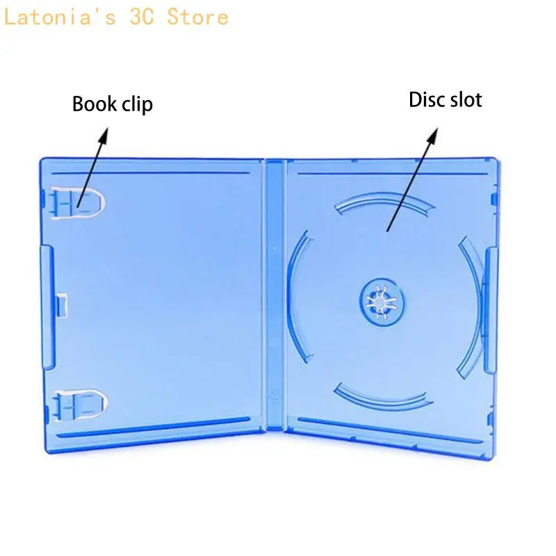 Blau CD-Discs Lagerung Halterung Halter für Spiel Zubehör für Spiele Disk Abdeckung für Fall Ersetzen X3UB – Detail 2
