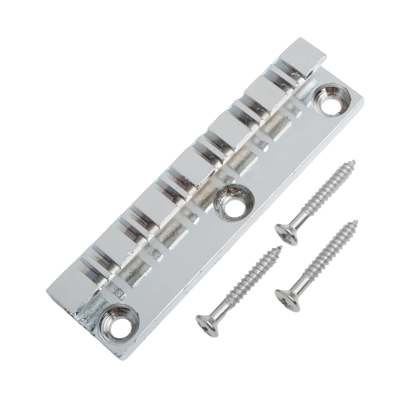 Customize Your Instrument Chrome Electric Guitar Bridge Flat Top Guitar Black Finish Tailpiece Guitar For 7 String