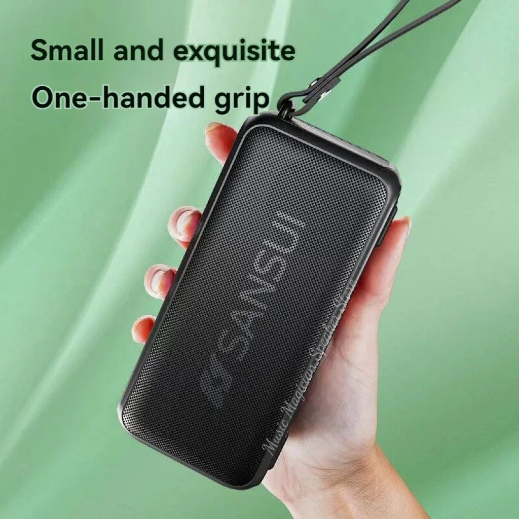 Portable FM Radio LED Display Recorder Wireless Bluetooth Speaker Handsfree Call Music Player Support TF Card U Disk AUX Headset