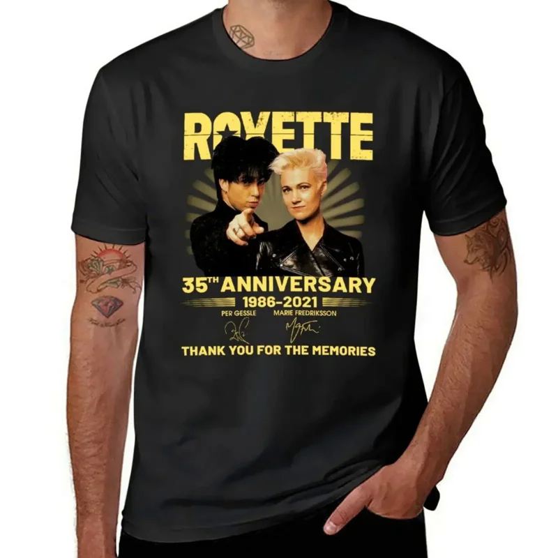 

Футболка Roxette Мужская быстросохнущая, с аниме принтом на 35-ю годовщину, 1986-2021