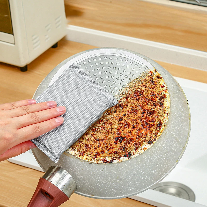 Confezione da 10 spugne e panni per lavare i piatti da cucina: tamponi per la pulizia che non graffiare pentole e superfici della cucina.