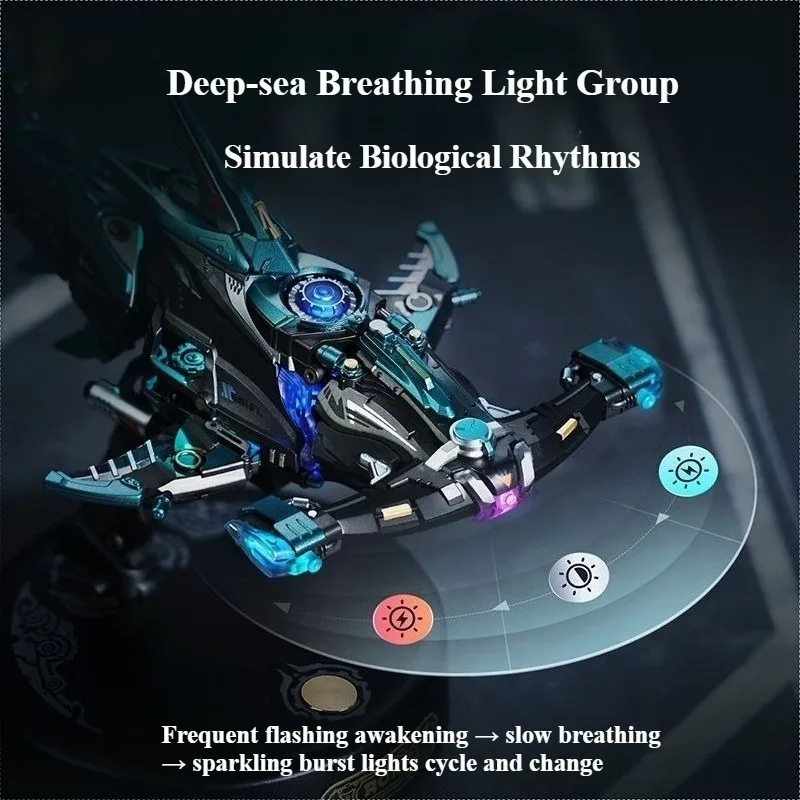 2026 New Product Robotime Mechanical Species Hammerhead Shark Metal Assembly Model Toy Collectible Gift for Adults and Children