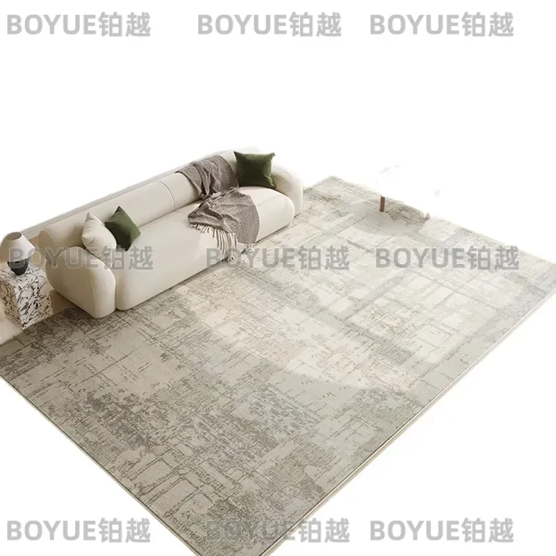 Luxury Soft Glue Free Carpet for Living Room Bedroom Sofa Coffee Table Area Rug High End Plush Floor Mat Home Decor