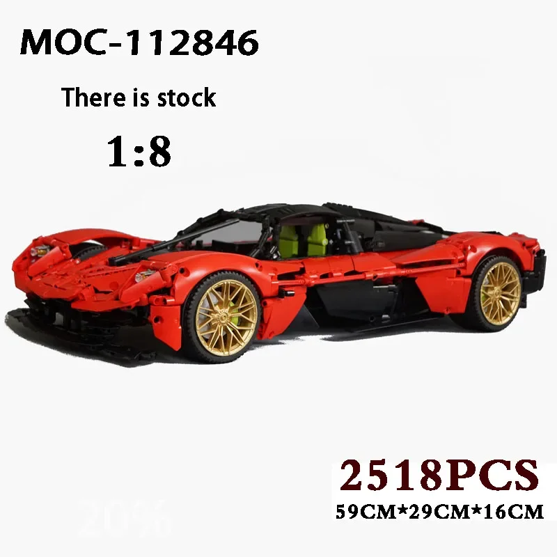 MOC-112846 Movie Sports Car Series DIY Racing Toy Car Model MOC Racing Building Blocks 2518PCS Birthday Gift Christmas Gift