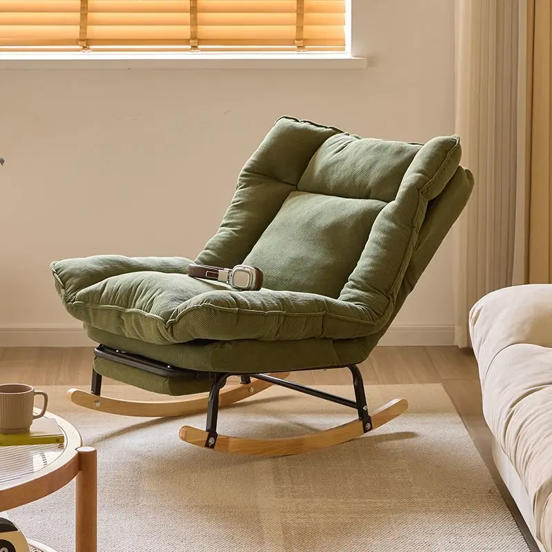 

Кресло-качалка для взрослых, может спать, новинка 2025, маленькая квартира, балкон, одиночный складной диван для отдыха, ленивый диван
