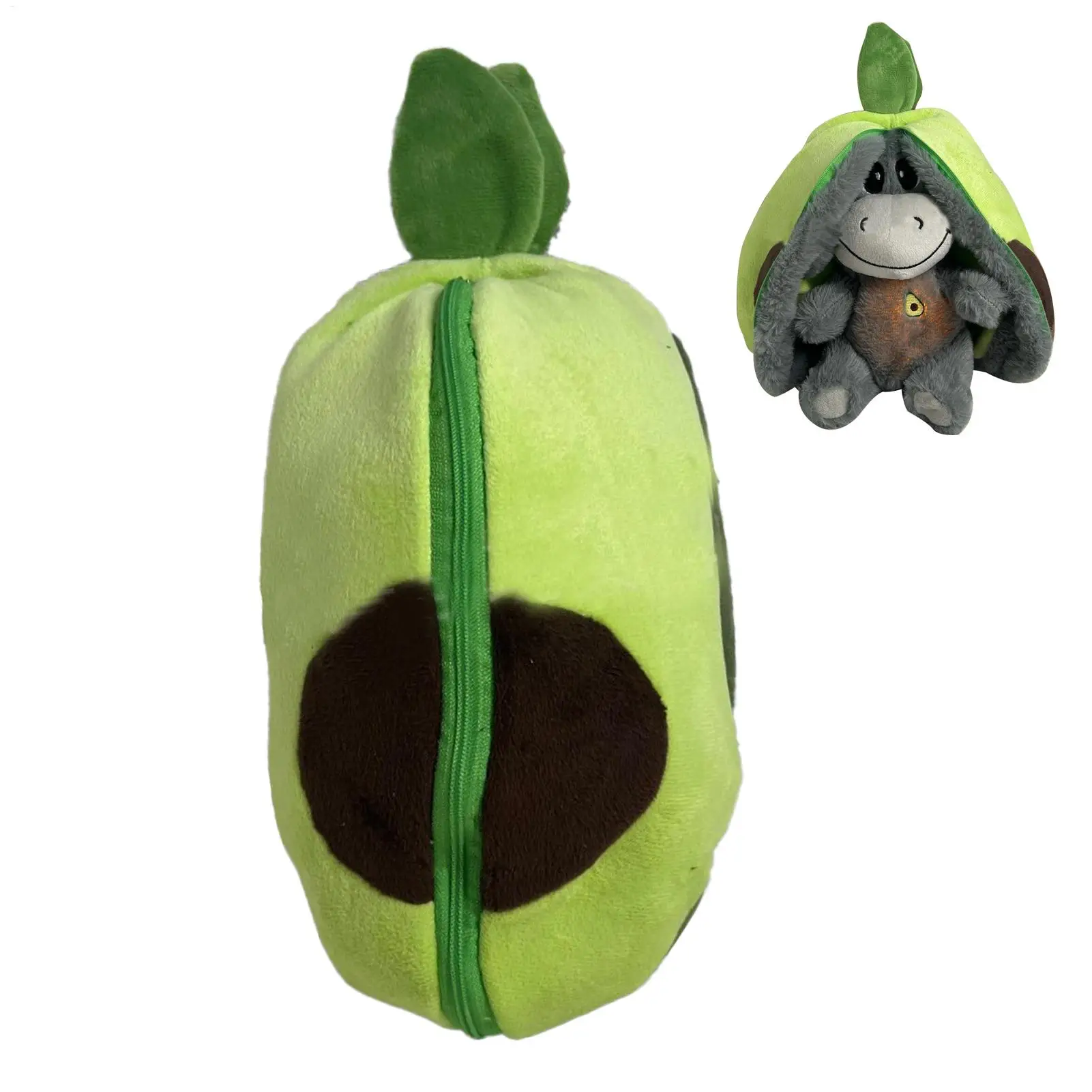 Soft Stuffed Fruits Doll With Realistic Breathing And Light Stress Relaxation Donkeys Doll For Baby Soothing And Relaxation