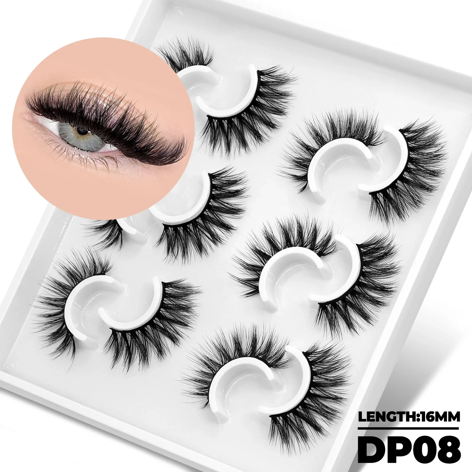 3D Mink Soft False Eyelashes, Natural Look