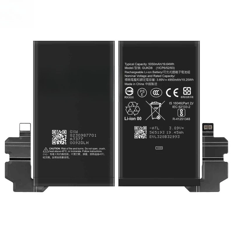 High Quality GUKD8 3.89V 5050mAh Battery For Google pixel 8 pro Brand New Replacement Battery
