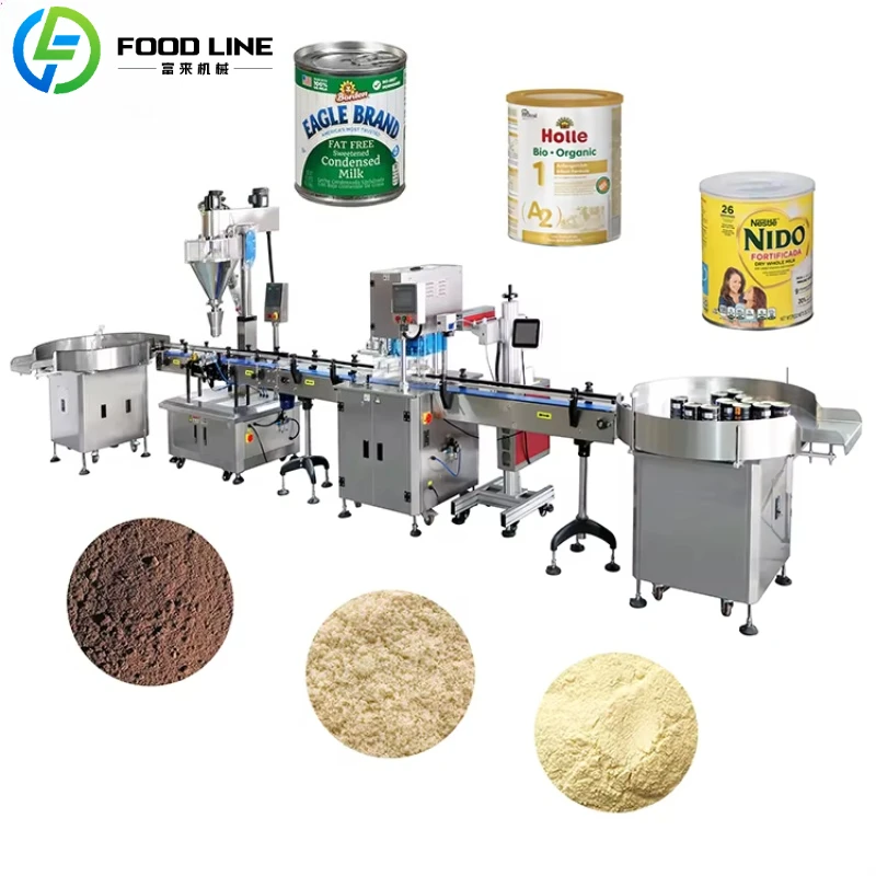 Customized Bottling production line High-Precision Powder Filling Production Line for  Nutritional Products