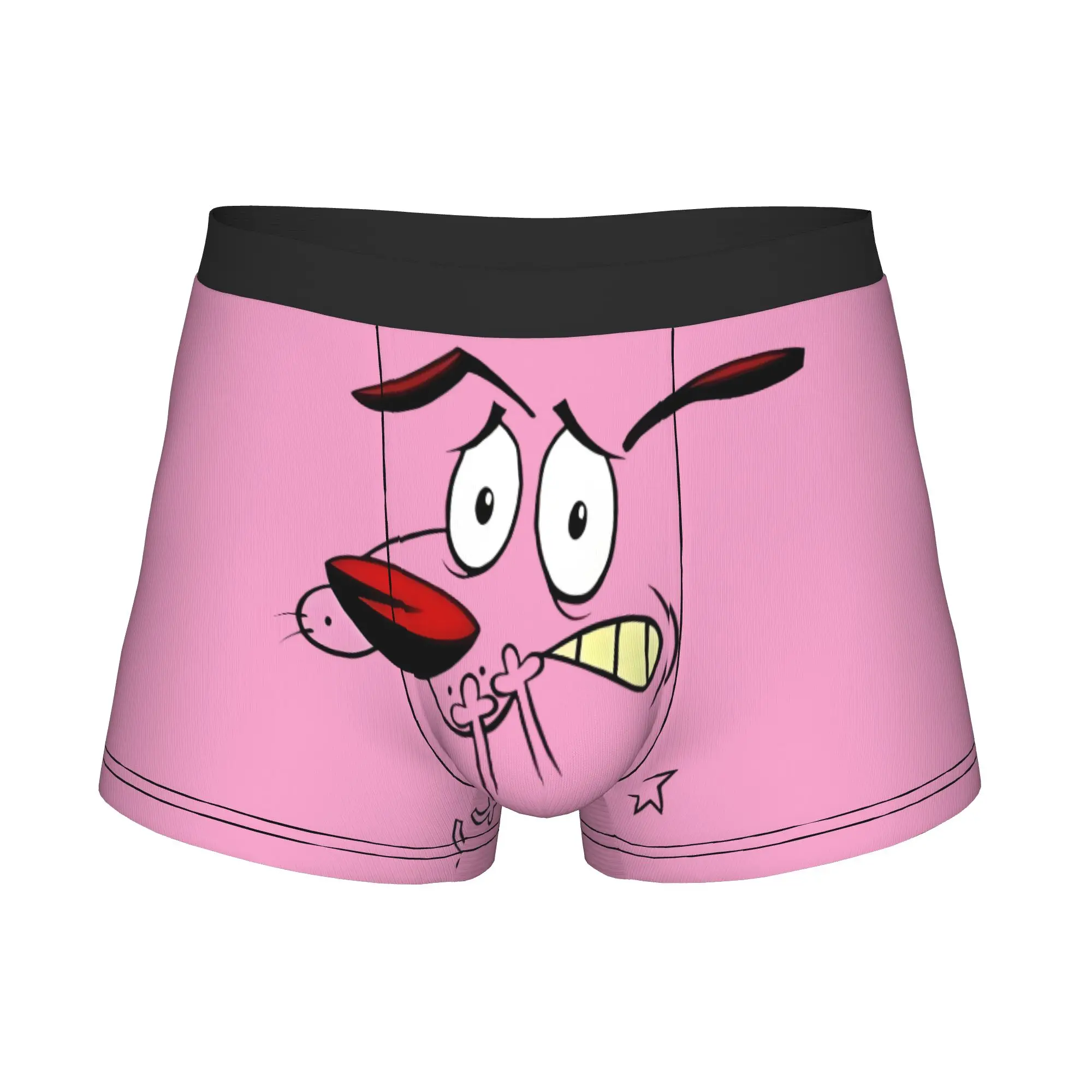 Courage Dog Boxers Shorts Mens Animation Briefs Underwear Cool Underpants