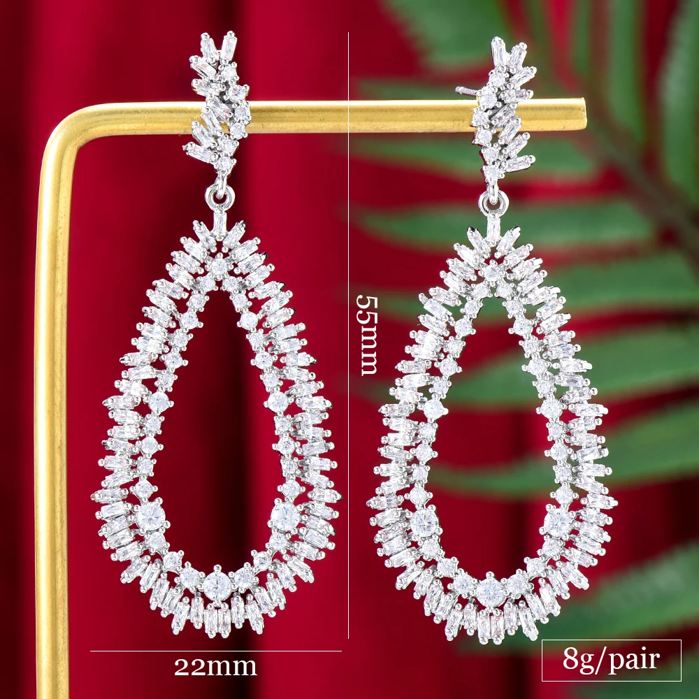 GODKI New Trendy Iregular Geometry Earrings For Women Wedding Party Indian Dubai Bridal Jewelry boucle d\'oreille femme Gift 2022