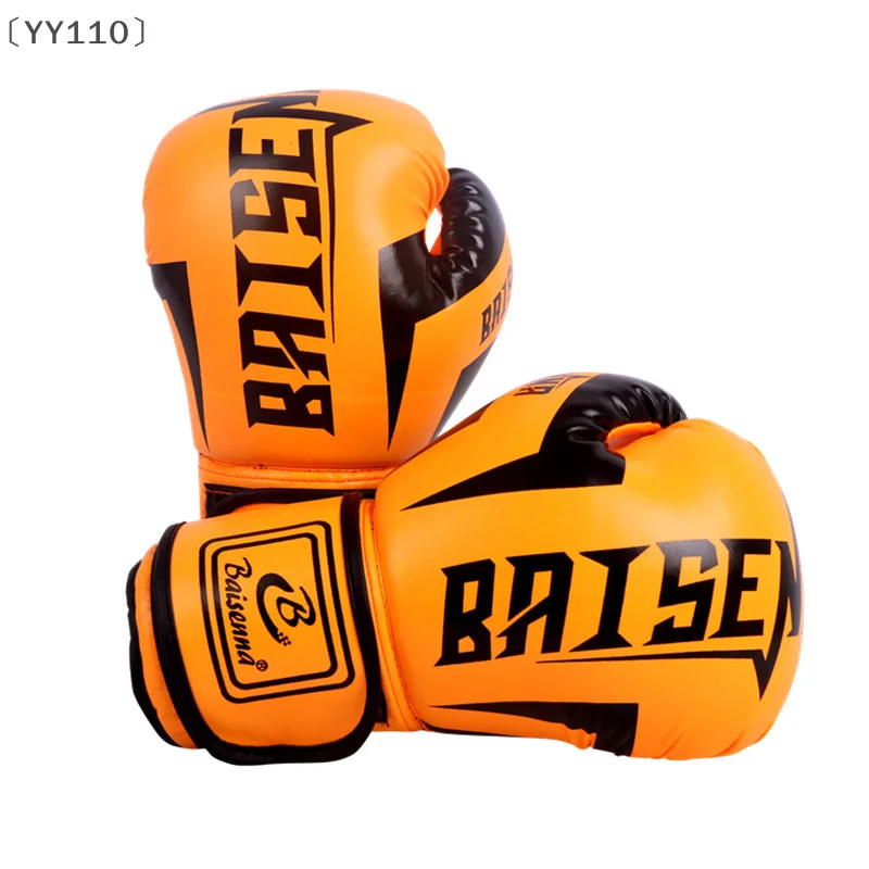 

〔YY110〕1 Paie 6 Oz 10 Oz Boxing Gloves Wear-resistant PU Leather Training Gloves Good Toughness Humanized Design Punching Gloves