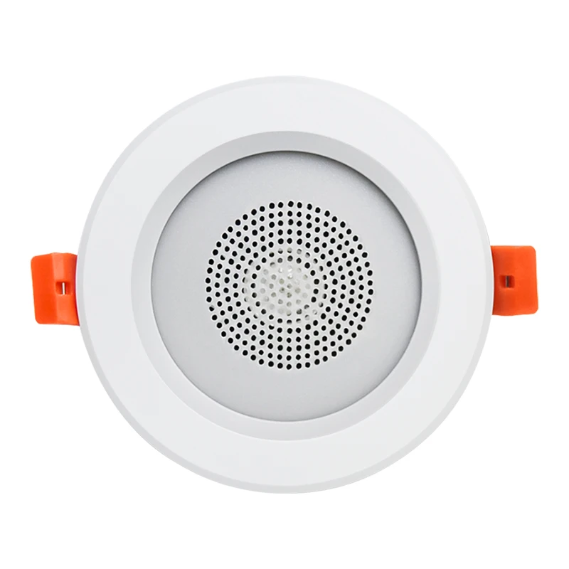 Mini Bluetooth ceiling speaker LED Smart Music Background Dimmable Color Changing Wall Speaker Mobile APP Remote Control