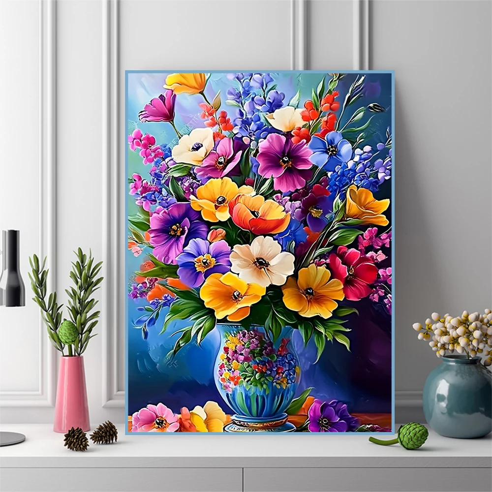 لوحة فسيفساء ماسية من EverShin - مراجعة Embroidery Daisy Flower وسعره