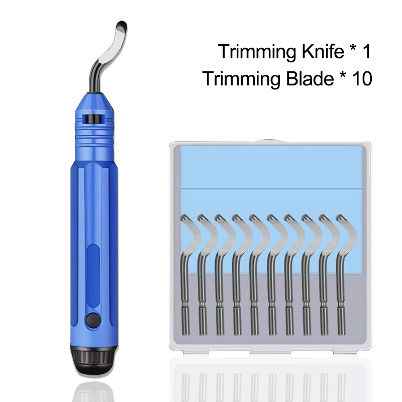 3D Printer Trimming Knife Scraper 10Pcs Deburring Blades Filament Model Pruning Tool for PLA ABS Resin