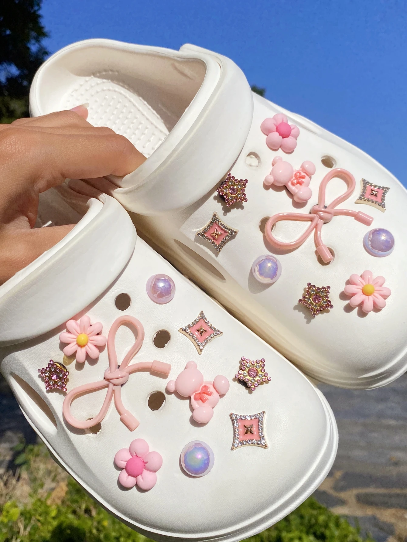 20 قطعة من أحذية القوس التيدي بير لإكسسوارات الديكور DIY، نمط أحذية شخصي مثير للاهتمام ومتعدد الوظائف #3