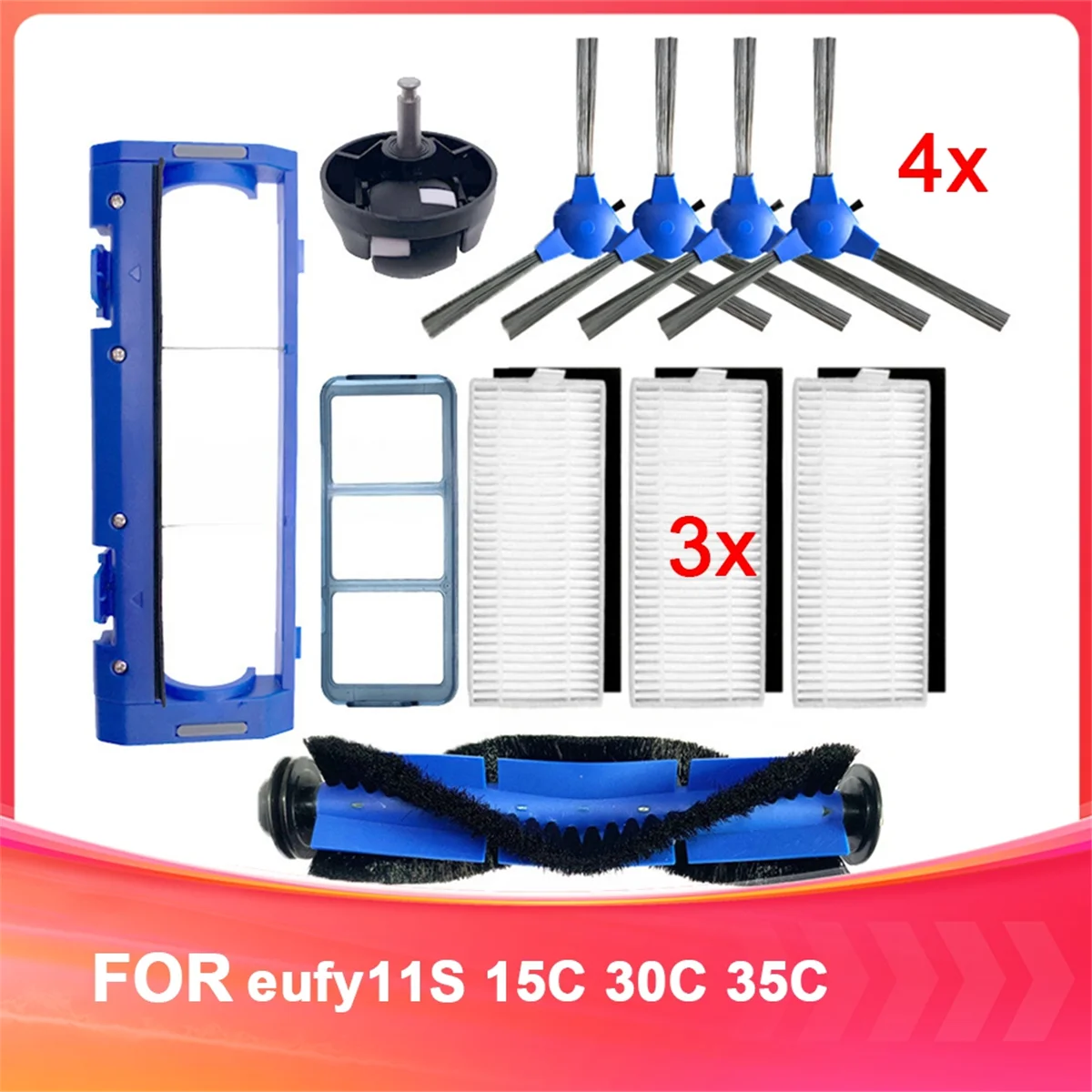 BFYLE dla Eufy11S 15C 30C 35C akcesoria do zamiatarek zestaw zamienny do zamiatarek