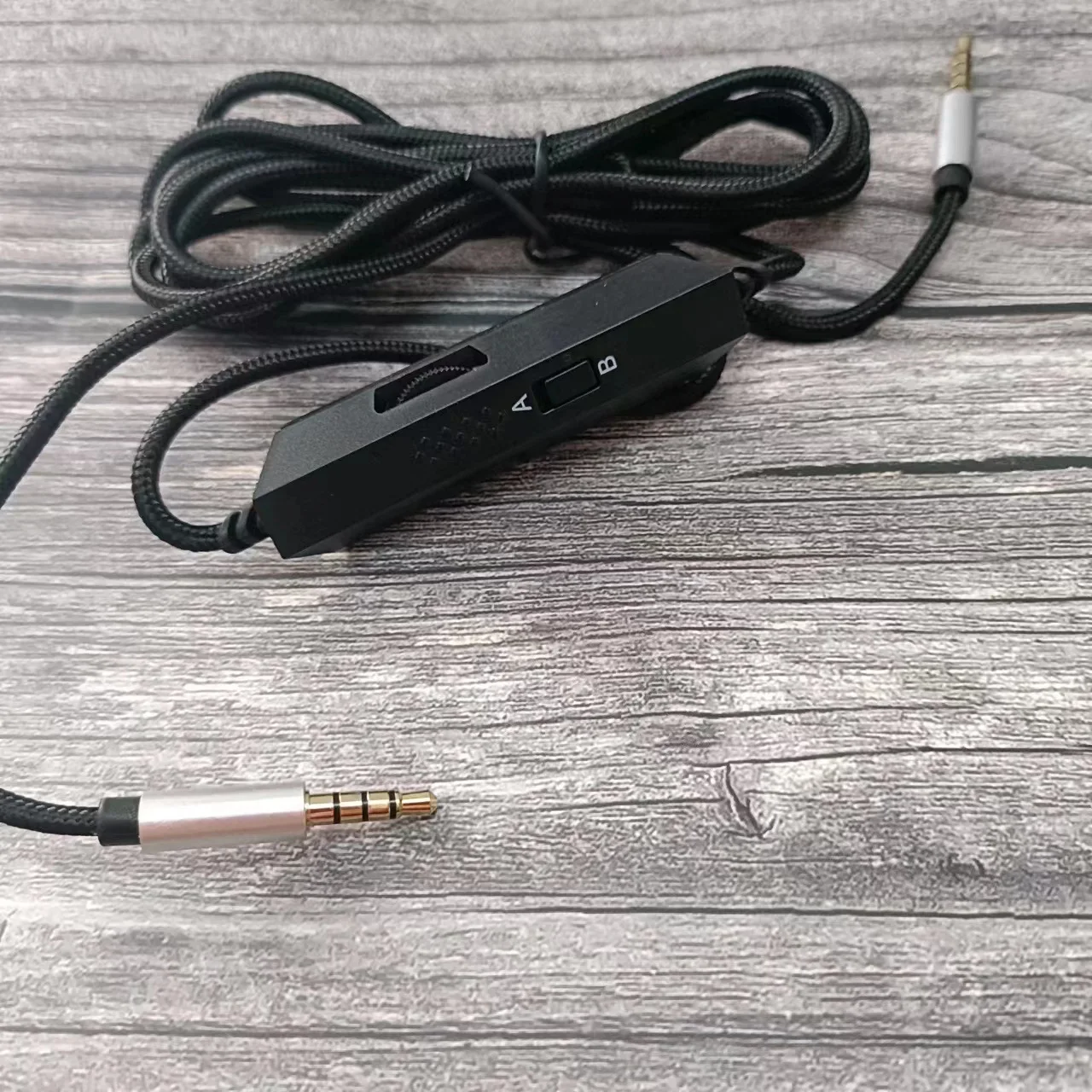High quality audio cable For Logitech A10/30/A40/A50 Headset Silent tuning AB mode 3.5mm to 3.5mm plug braided wire
